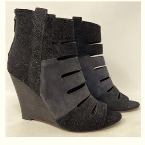 Rebecca Minkoff Wedge Peep Toe Booties